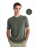 LC Waikiki Crew Neck Short Sleeve Men's Textured T-Shirt